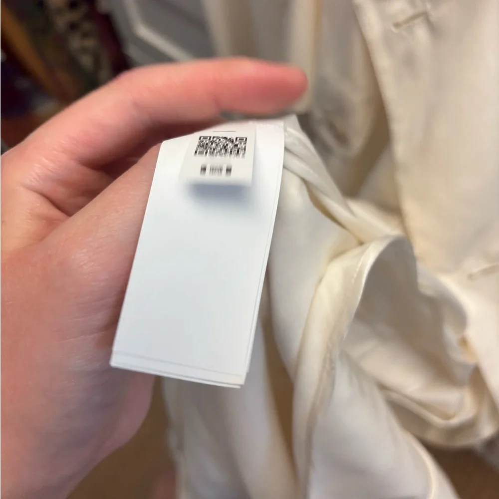 100% Silk Trench Coat - Picture 6 of 7